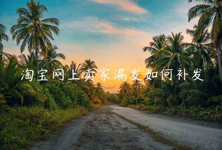 淘寶網(wǎng)上賣家漏發(fā)如何補(bǔ)發(fā)